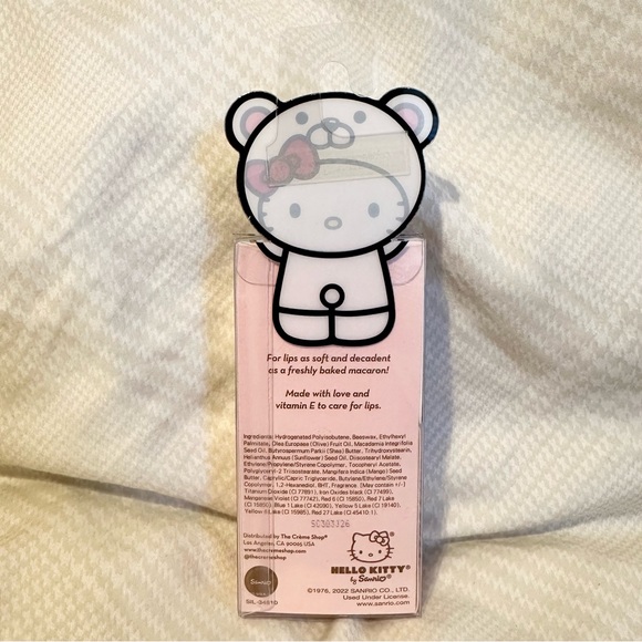 Brand New Unopened The Creme Shop Hello Kitty White Chocolate Macaron Lip Balm - Picture 2 of 2